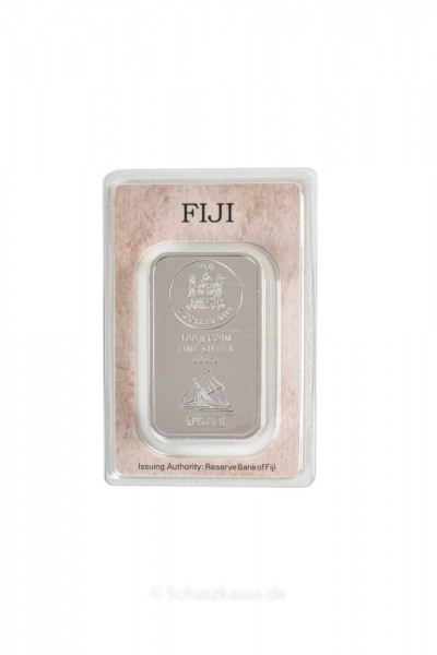 100 Gramm Silber Münzbarren FIJI geprägt