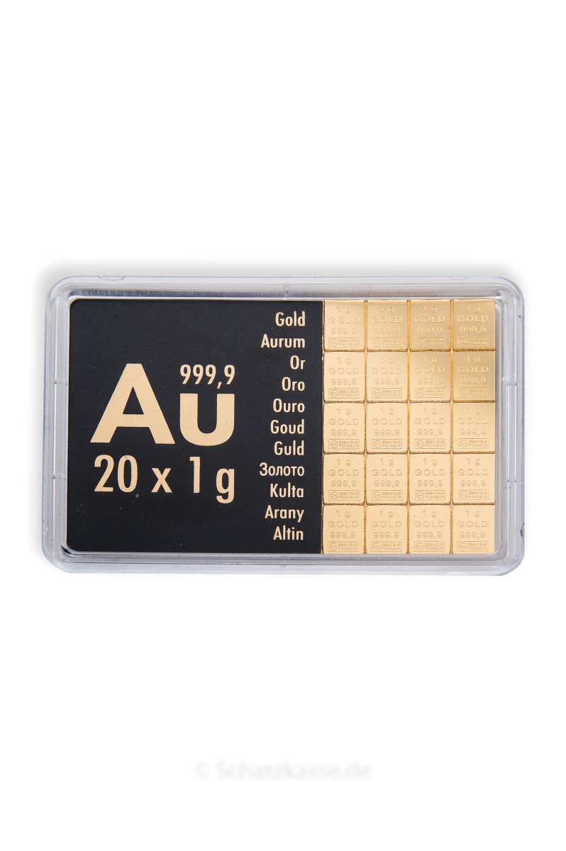 5 Gramm Tafelgoldbarren Goldbarren GOLD Schatzkasse.de